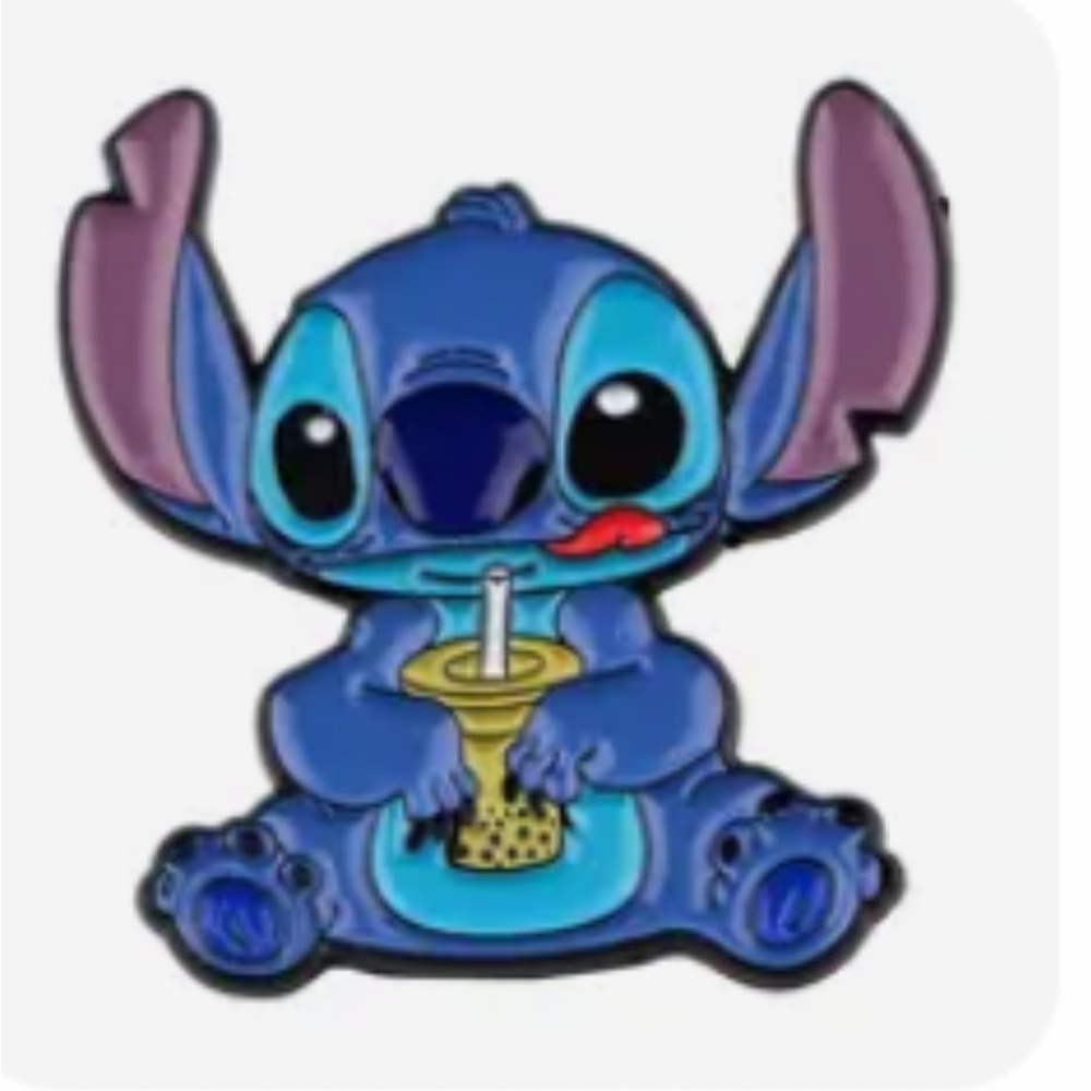 Stitch Boba Tea Pin